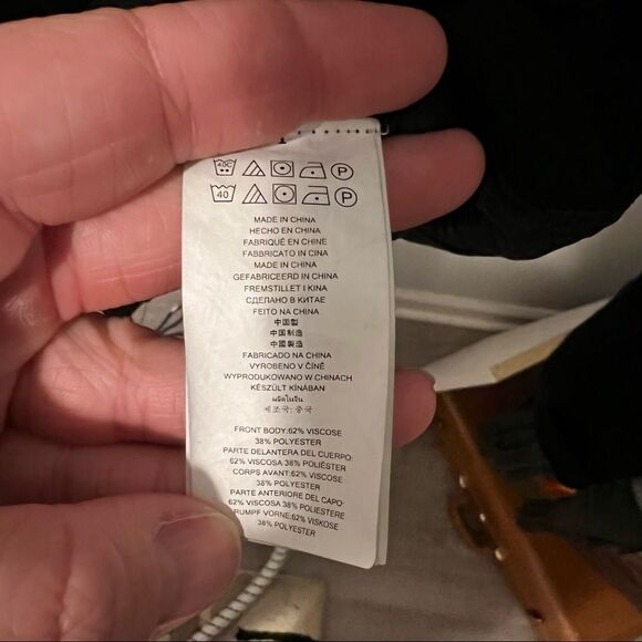 Michael Kors Mens Button Down Cardigan Sweater Black Nylon Back Extra Small - Picture 4 of 5